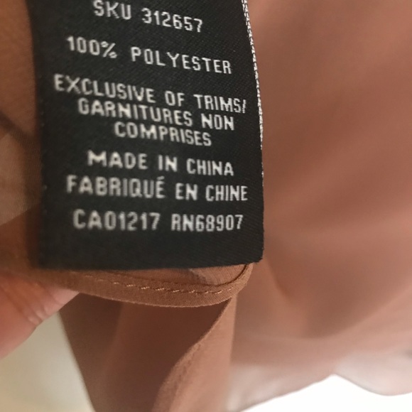 LeChateau Brown sheer blouse size Medium - Picture 10 of 10